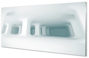 Üvegképek Fehér 3d támogatás 140x70 cm