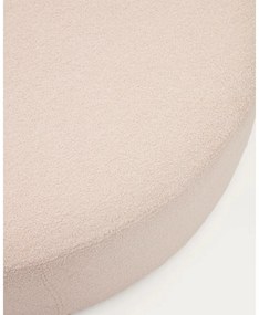 Világos rózsaszín buklé puff Kaeli – Kave Home