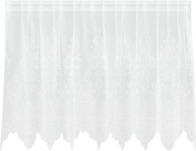 vidaXL Csipkés Függöny függönyökkel Fehér 100 x 200 cm Poliészter