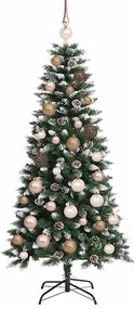 Mű karácsonyfa LED -es lámpákkal Zöld 120 cm PVC
