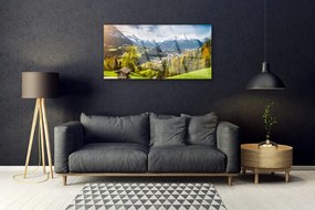 Üvegkép Alps Landscape 100x50 cm