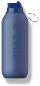 Chilly's Bottles termosz palack - bálnakék 500 ml, Series 2 Flip edition