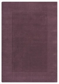 Sötétlila kézi szövésű gyapjú szőnyeg 120x170 cm Border – Flair Rugs