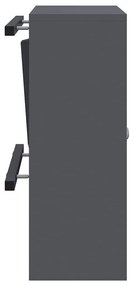 postaláda Antracit 30 x 23 x 55 cm Acél