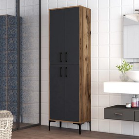 Tároló szekrény Berlin A - Walnut, Anthracite