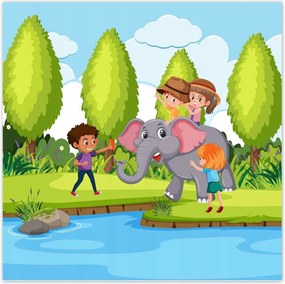 Poszterek 140x140 Ăllatkert Ăllatok Szafari ElefĂĄnt