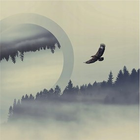 Flizelin tapéta Divatos 3D fali ragasztó Erdei tájkép 250x250 ragasztó