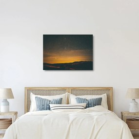 Egy csillagos ég képe (üvegen) (70x50 cm)