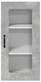Fali konyhaszekrény Beton Szürke 40 x 31 x 80 cm Faanyag