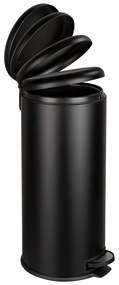 Leman Easy Close fekete szemetes, 30 l - Wenko