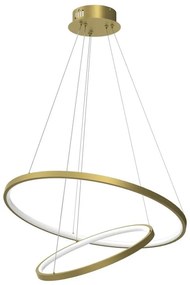 Milagro LED Csillár zsinóron HOOP LED/51W/230V átm. 60 cm 4000K arany MI2658
