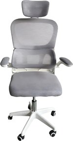 Irodai szék, szürke/fehér, FERIS