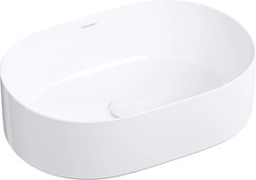 Omnires Mesa mosdókagyló 46x31 cm ovális, pultra szerelhető, fehér MESA460BP