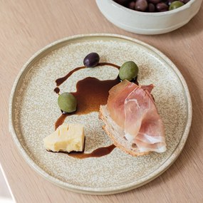 Bézs kő tányér készlet 2 db-os ø 20 cm Sand Grain – Mette Ditmer Denmark