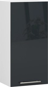 Függő Konyhaszekrény Olíva W 40cm Fehér-grafit Fényes H720 Akd