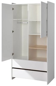 Kiddy fehér gyerek ruhásszekrény, 90 x 180 cm - Vipack