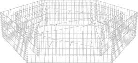 vidaXL hatszögletű gabion magaságyás 200 x 173 x 40 cm