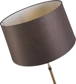 Állólámpa bronz barna árnyékolóval 45 cm állítható - Parte