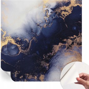 Mosható öntapadós fotótapéta étkezőbe Sötétkék hullámok 250x250 cm