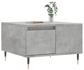 betonszürke szerelt fa dohányzóasztal 55x55x36,5 cm