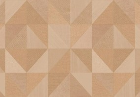 Parato Cristiana Masi Vitalis Dynamo barna geometrikus texturált vlies tapéta – 32414