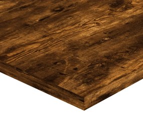 4 db füstös tölgy színű szerelt fa fali polc 60 x 40 x 1,5 cm