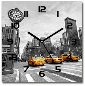 Négyzetes üvegóra New york taxi pl_zsk_30x30_c-f_58379614