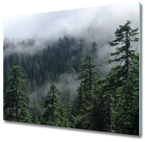 Üveg vágódeszka erdő köd 60x52 cm