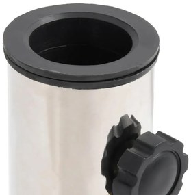 ezüstszínű rozsdamentes acél napernyőtalp rúdhoz Ø38/48 mm