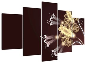 Kép - fényes virágok (150x105 cm)