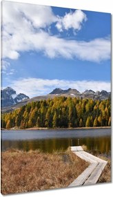 Vászonkép 80x120 Tájkép Fa híd