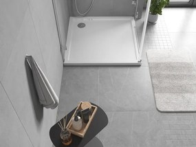 Mexen Flow négyzet alakú zuhanytálca slim 90 x 90 cm, fényes fehér - 46S109090