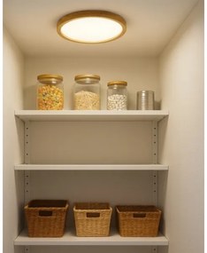 LED mennyezeti lámpa, 18 W, 230 V, 3000/4000/6500 K, átm. 23 cm, bézs