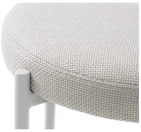 Krémszínű fém ülőke Pelican – Unique Furniture