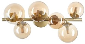 Ideal Lux - LED Felületre szerelhető csillár PERLAGE 6xG9/3W/230V 49 cm arany/füstös