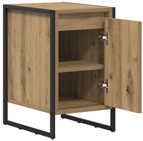 vidaXL Éjjeli asztal 2 pcs Művészi tölgy 39,5 x 30 x 50 cm Faanyag