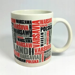 Boss Bögre Lengyel Felirat Varsó Különböző Nyelveken