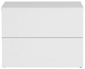 Aurora fehér éjjeliszekrény 2 fiókkal - TemaHome