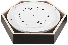 Mennyezeti lámpa HEX 2xE27/60W/230V átm. 43 cm fenyő wenge