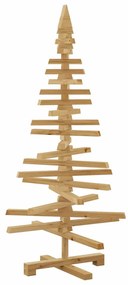 Fából készült Karácsonyfa állvánnyal Barna 120 cm Tömör fenyőfa