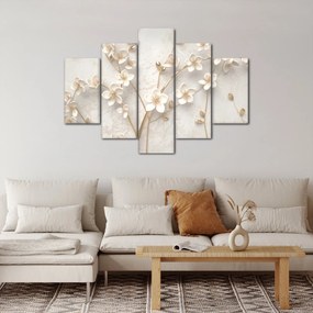 Kép - Arany virág - absztrakt (150x105 cm)