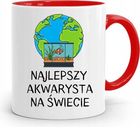 Akvarista Bögre Piros Születésnapi Ajándék fényképes nyomtatással