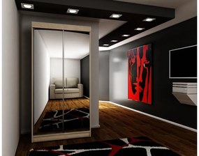 TALIA 21 tolóajtós szekrény, 100x200x62, sonoma tölgy