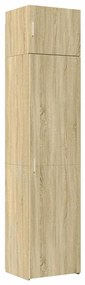 sonoma tölgy szerelt fa vékony tárolószekrény 50x42,5x225 cm