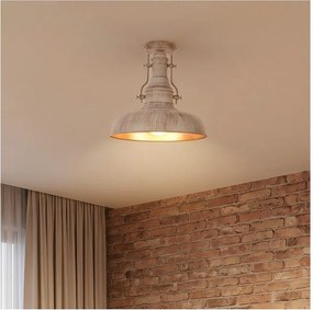 Brilagi - Mennyezeti lámpatest PYRONIC 1xE27/40W/230V átm. 32 cm krémszín/patina