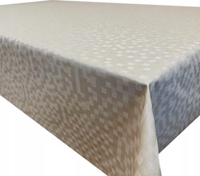 Abrosz Bézs Foltálló Modern Pvc Poliészter Kockás 135x240