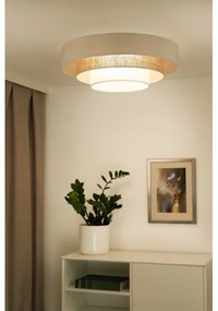 Duolla - LED Mennyezeti lámpa LUNETA LED/26W/230V átm. 60 cm 4000K krémes/barna