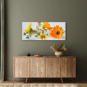 Narancsságra virágok képe (120x50 cm)