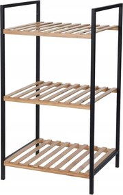 Fürdőszobai polc Bathroom Solutions fekete 32,5 x 38 x 70 cm