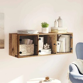 Fali Szekrény Falra szerelhető Öreg fa 102 x 37 x 35 cm Faanyag